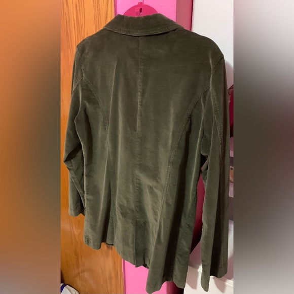 St. John’s Bay Thick Dark Green Double Button Blazer with Pockets. NWOT/EUC. L. - Picture 3 of 6